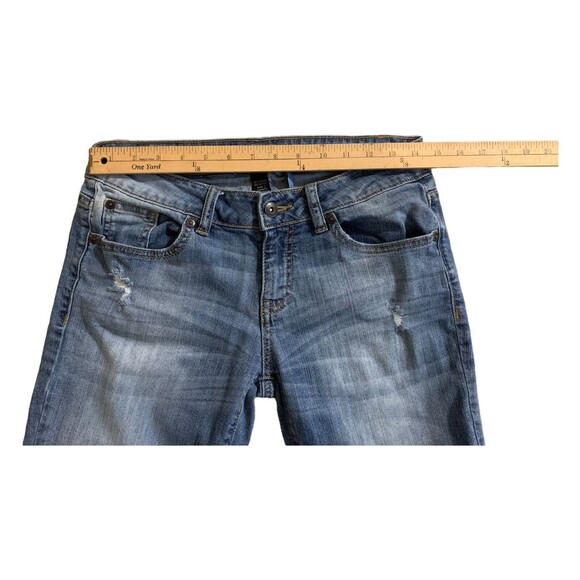 Apt. 9 Boyfriend Denim Jeans Distressed Modern Size 2 Inseam 26” Medium Wash - Picture 11 of 11